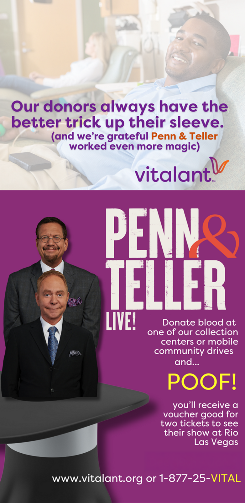 Bloodmobile, protein foods, glasses of water