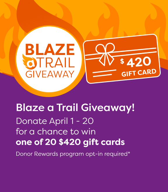 Blaze a trail giveaway