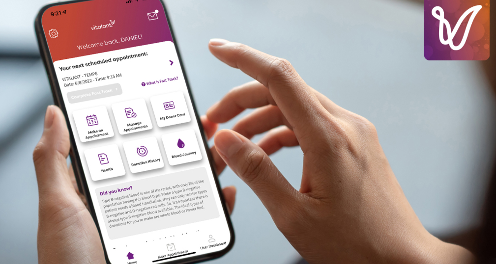 Blood Donors Can Save Lives on the Go with New Vitalant Mobile App thumbnail