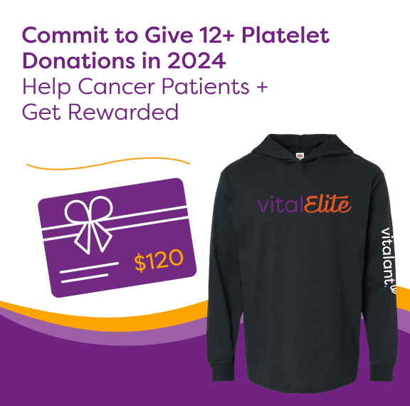 commit to give platelets and get rewarded