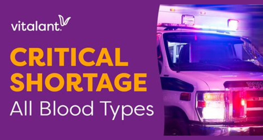Critical Shortage: Vitalant Blood Supply Plummets to Levels Not Seen Since Pandemic’s Start thumbnail