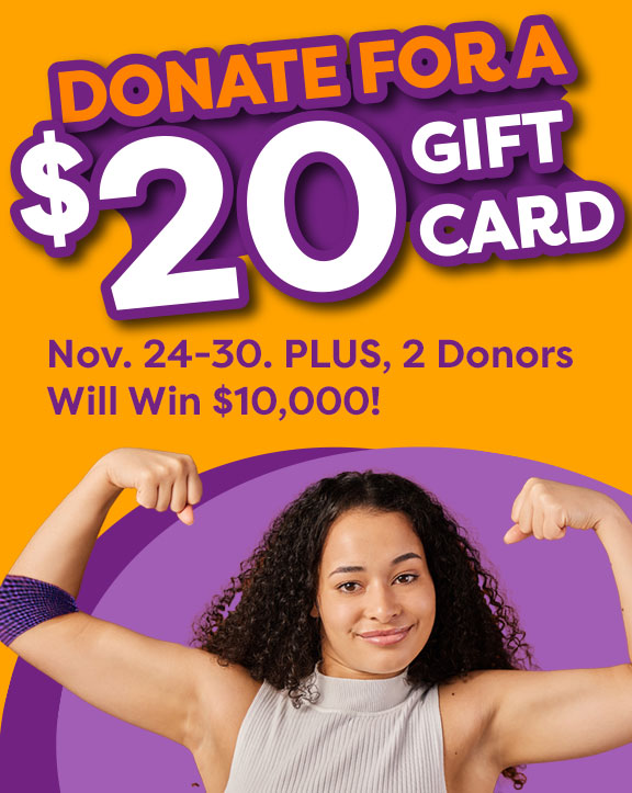 donate for a gift card