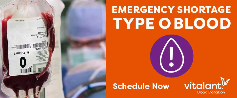 Steep Drop in Donations Causes Emergency Shortage  of Type O Blood thumbnail