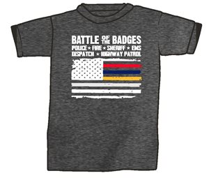 Battle of the Badges t-shirt