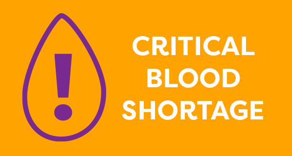 Critical blood shortage