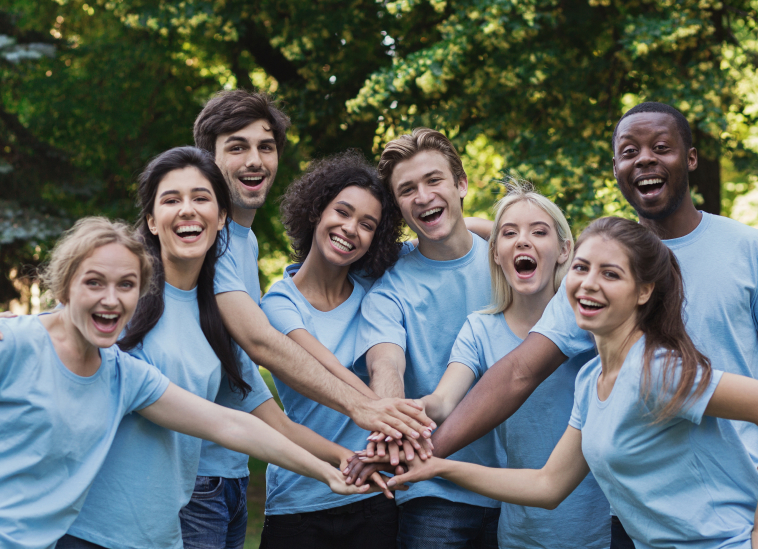 group of student donors