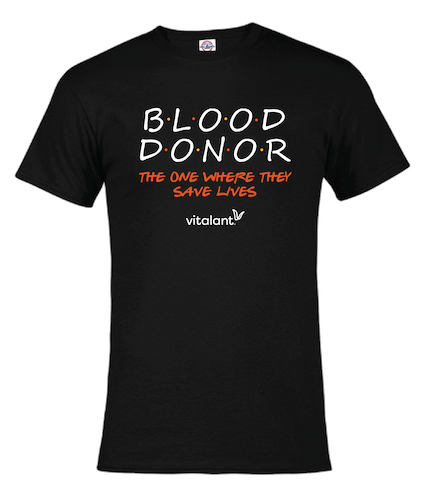 Photo of a shirt that says Blood Donor
